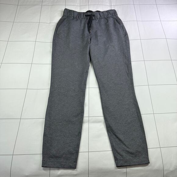 Lululemon Pants Womens 4 Gray Heathered Black On the Fly Commute Travel Casual - Picture 1 of 12
